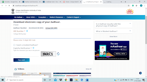 Download Aadhaar