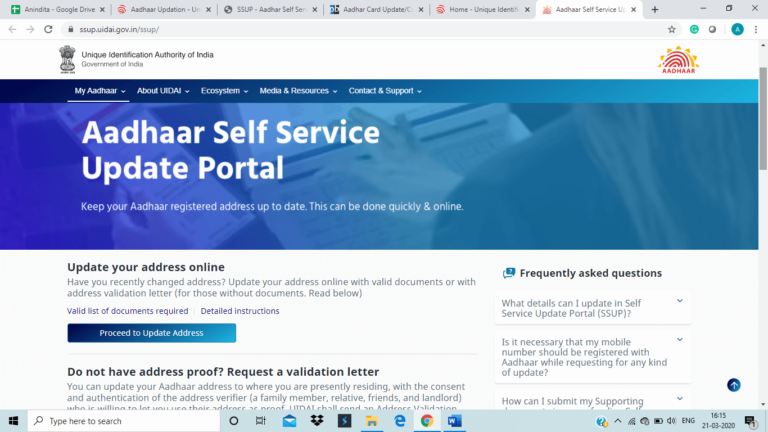 aadhaar-self-service-update
