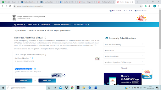 Masked Aadhar Card: How to Download a Masked Aadhar Card Online via EID