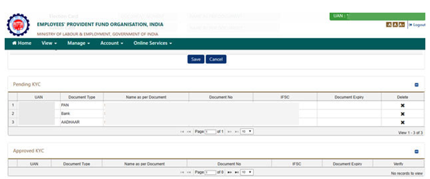 Approved KYC